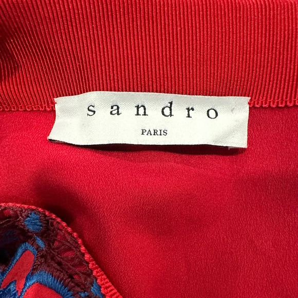 Sandro Paris | Embroidered Lily Skirt | Size: Small - Picture 10 of 13